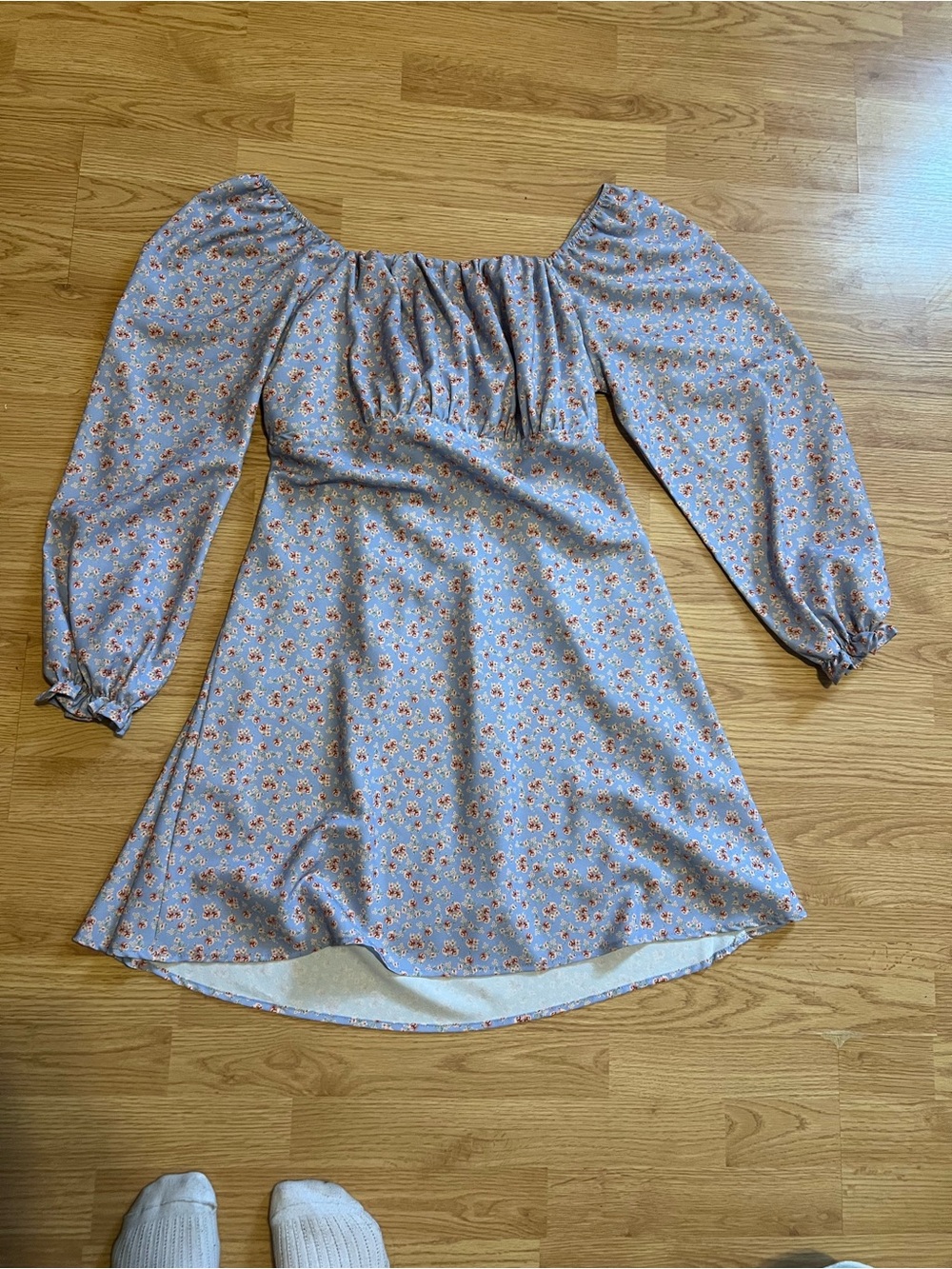 ARULA Light Blue Floral Dress